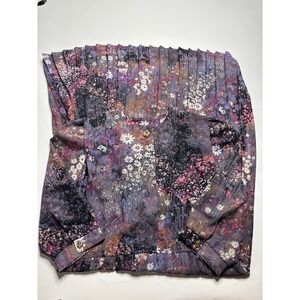 VTG Lady Carol of New York Floral Impressionist Watercolor Midi Dress Women's 10